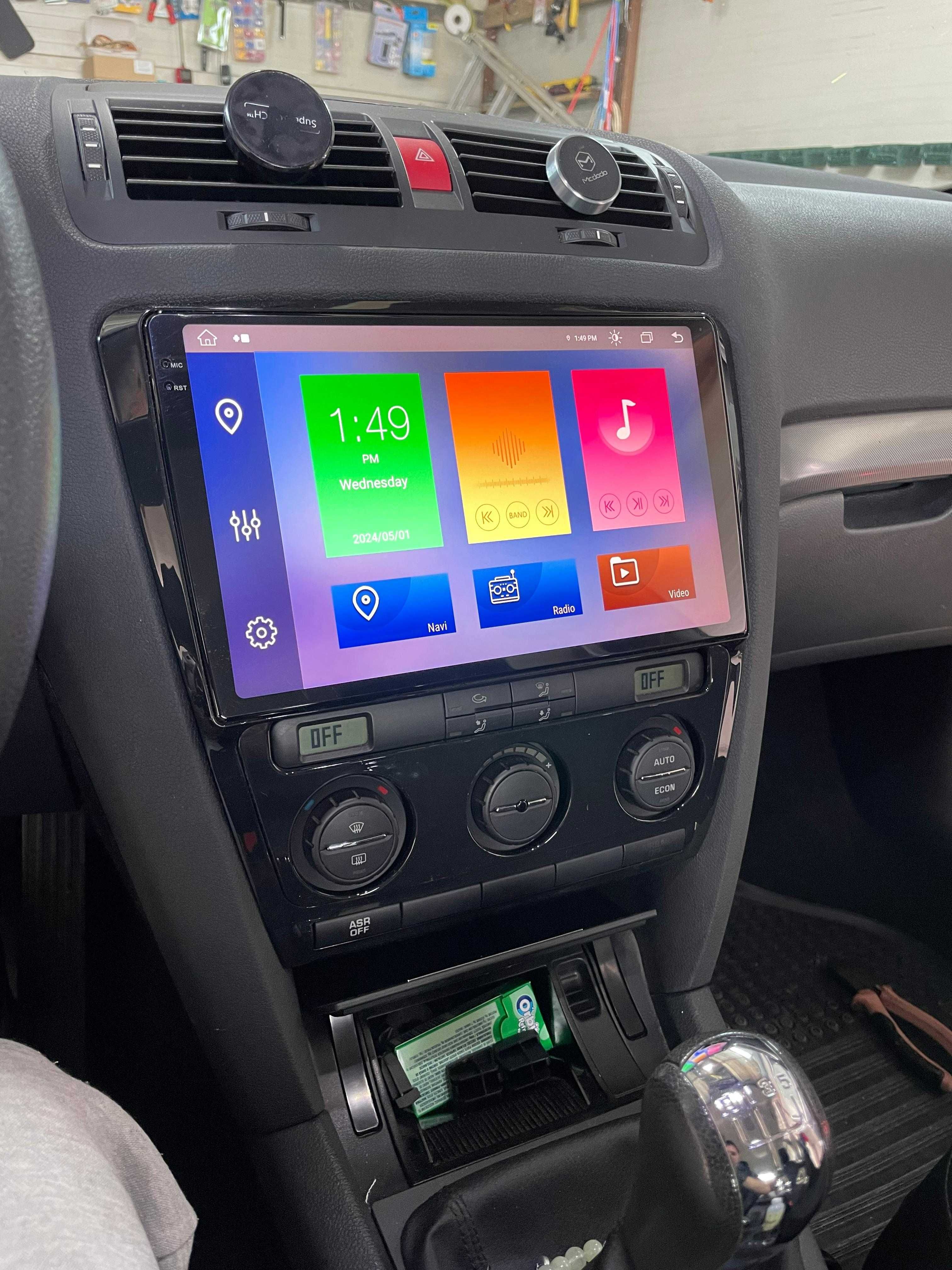 Navigatie Android Skoda Octavia 2 Carplay Android Auto + Camera