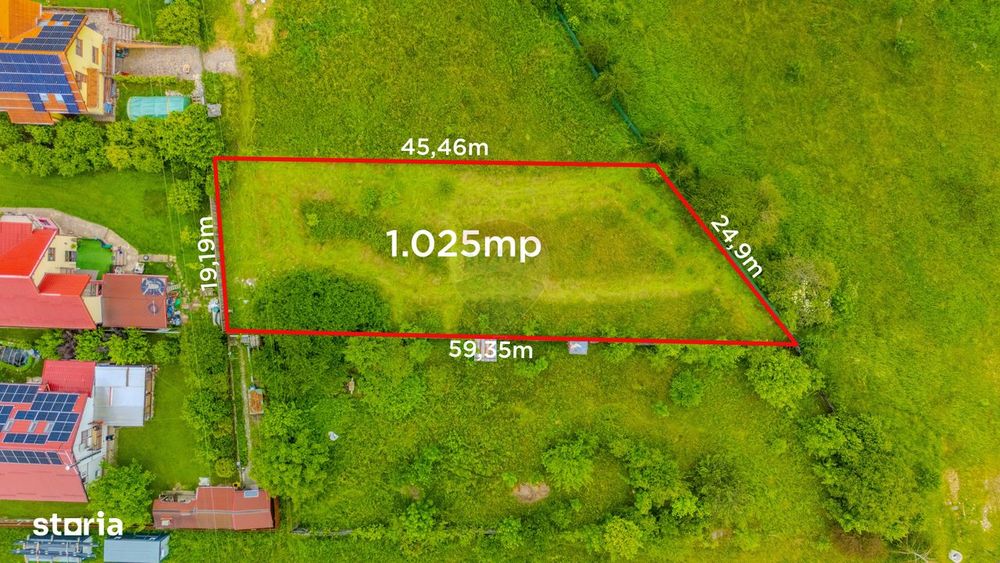 COMISION 0% | Teren intravilan – Săcele, Strada Carpenului, 1025 mp