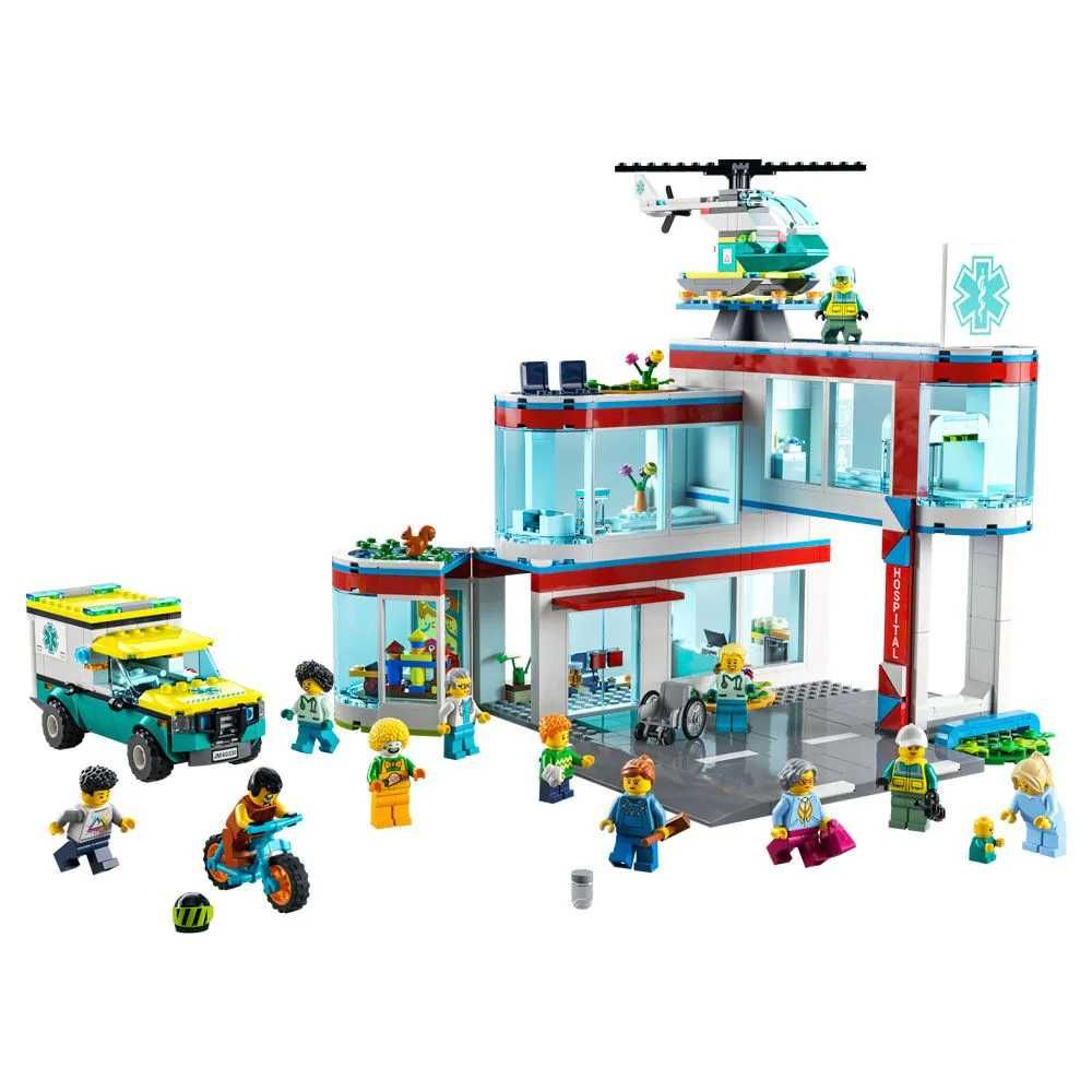 LEGO CITY 60330 - Болница с линейка и медицински хеликоптер