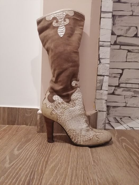 Vând cizme piele mărimea 38,, Barocco,,