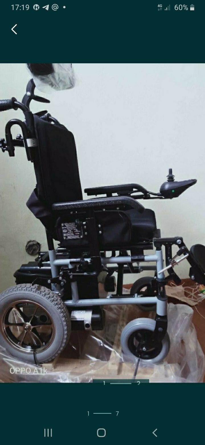 продаётся  новая инвалидная коляска с электроприводом.ходунки для взро