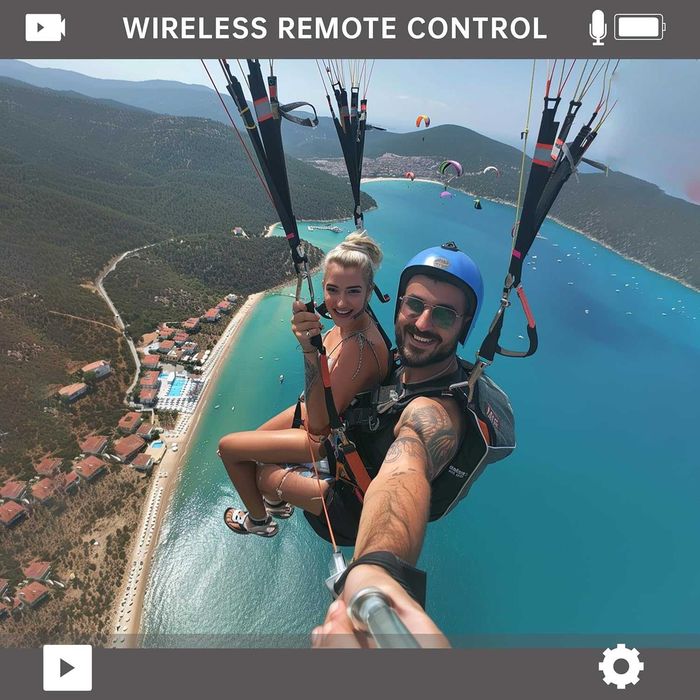 ODDV  Водоустойчева екшън камера с преден LCD и сензорен заден екран