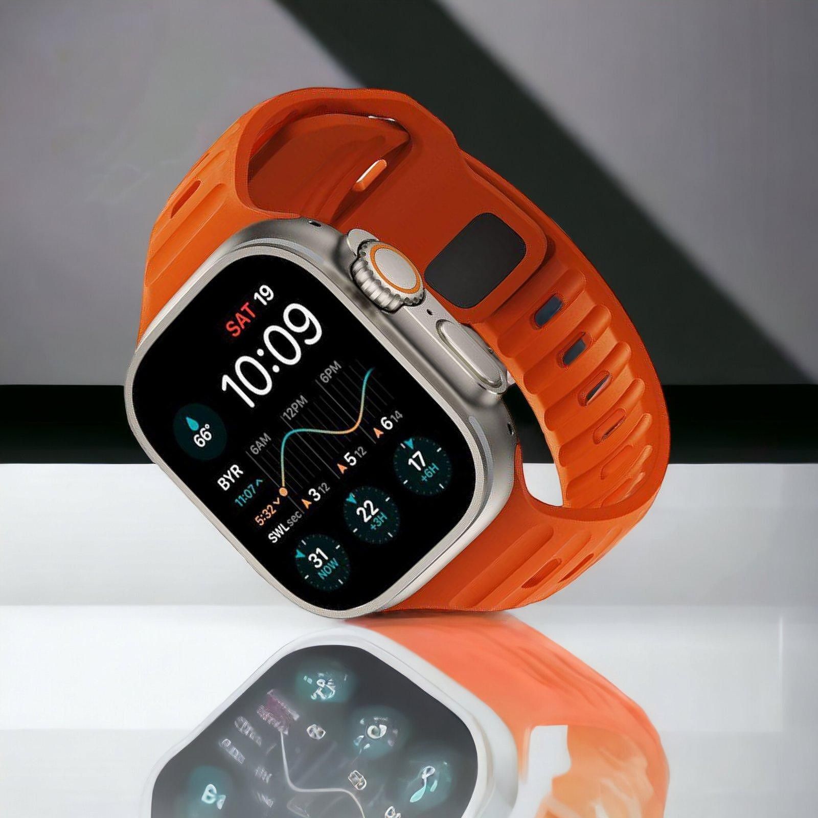 Каишка tech protect icon line за apple watch ultra/ ultra 2 orange