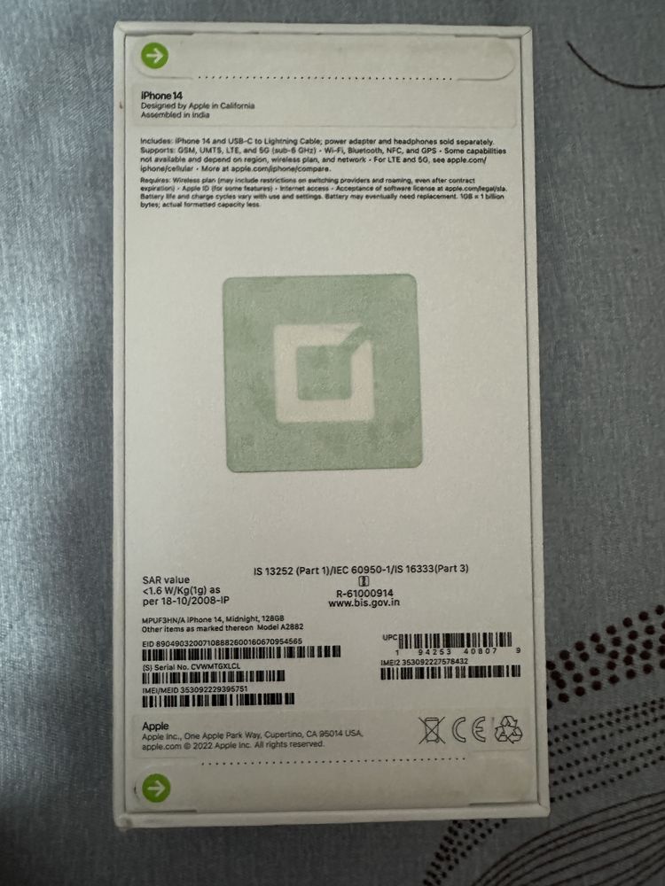 Iphone14, Midnight, 128GB