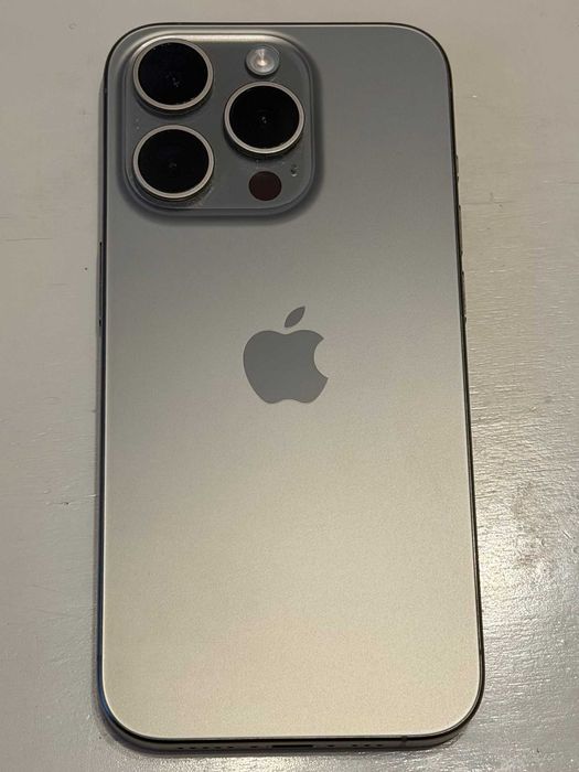 iPhone 15 Pro 128GB, Natural Titanium 90% Батерия Като нов! Гаранция!