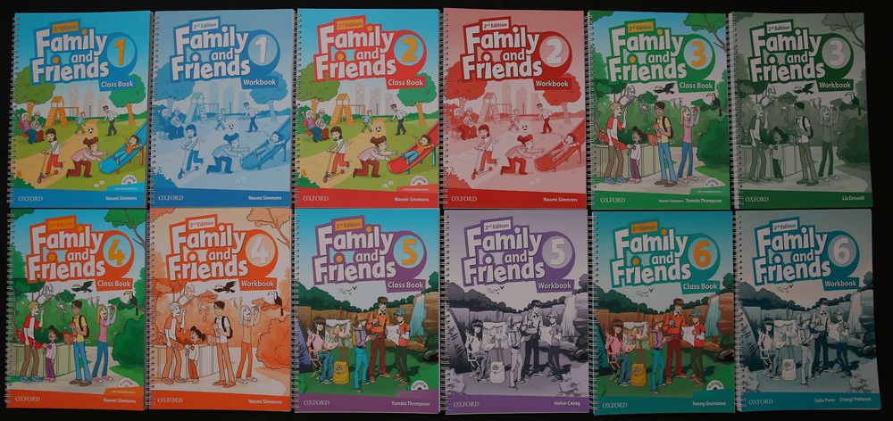 Family and Friends, English File, Fly High, Project...