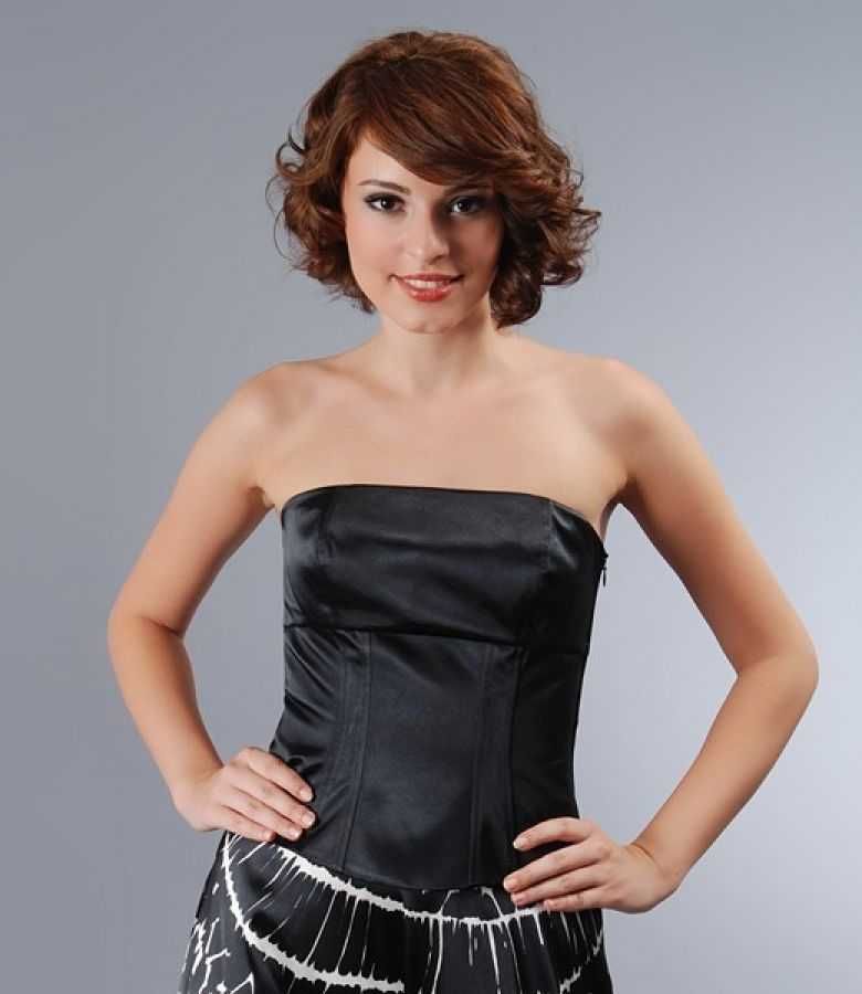 Corset elegant negru, masura XL, marca YOKKO, satin, nou