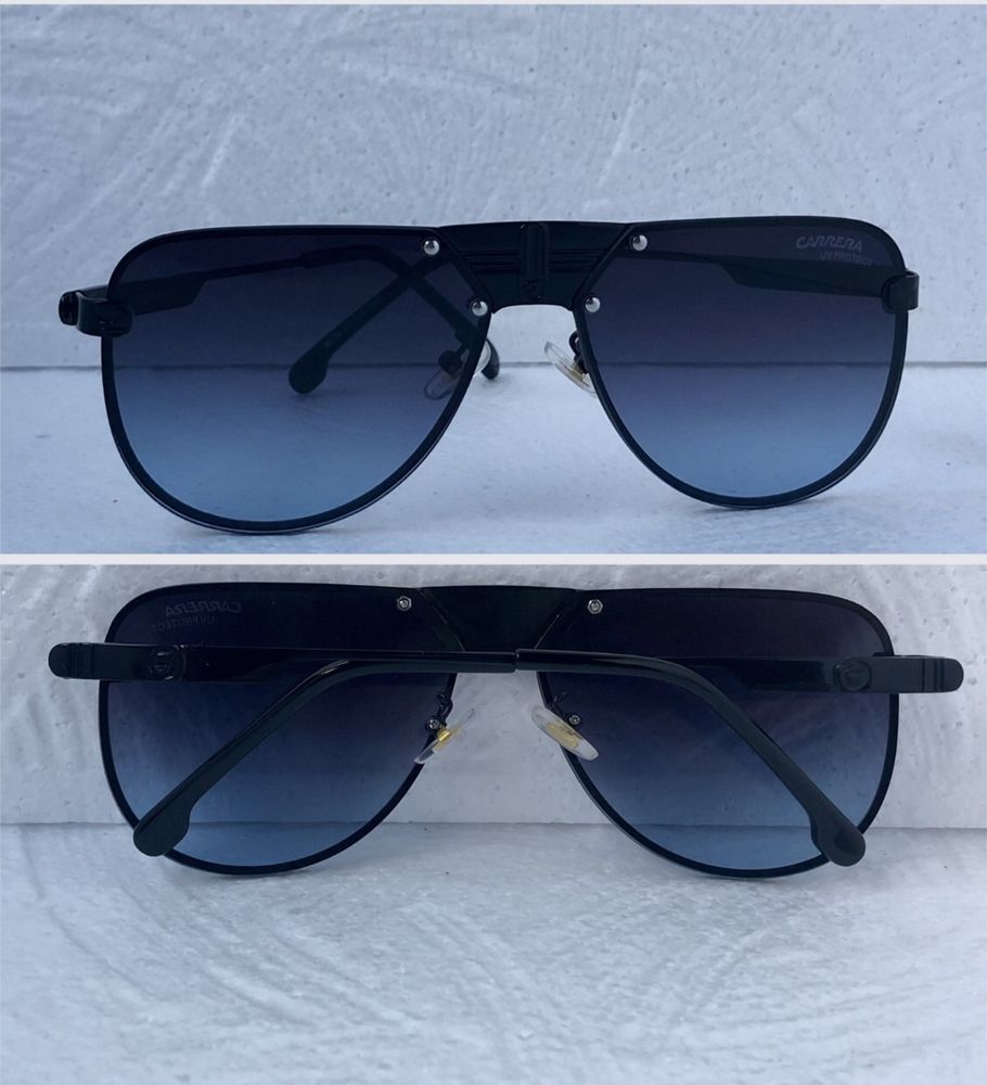 Carrera Мъжки слънчеви очила маска авиатор в 5 цвята черни кафяви сини