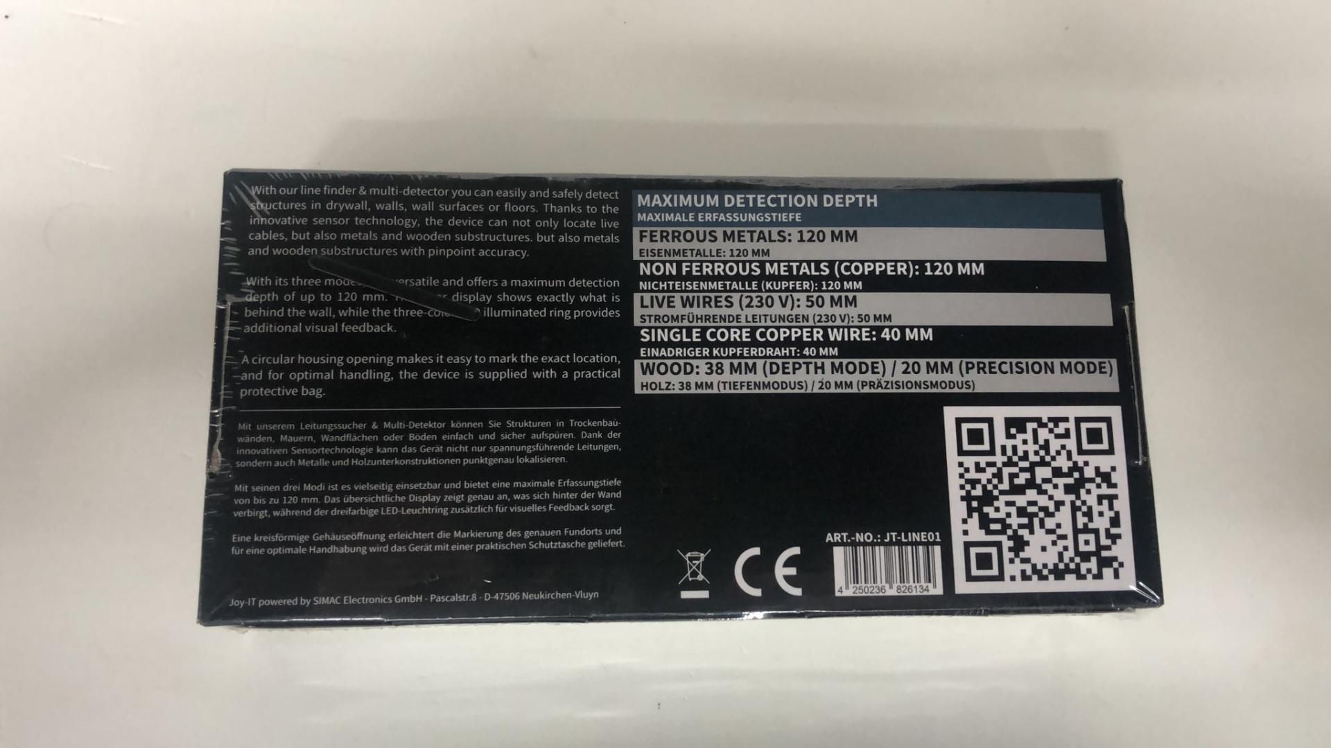 Detector de cabluri si detector multiplu JOY-IT Line01 -N-