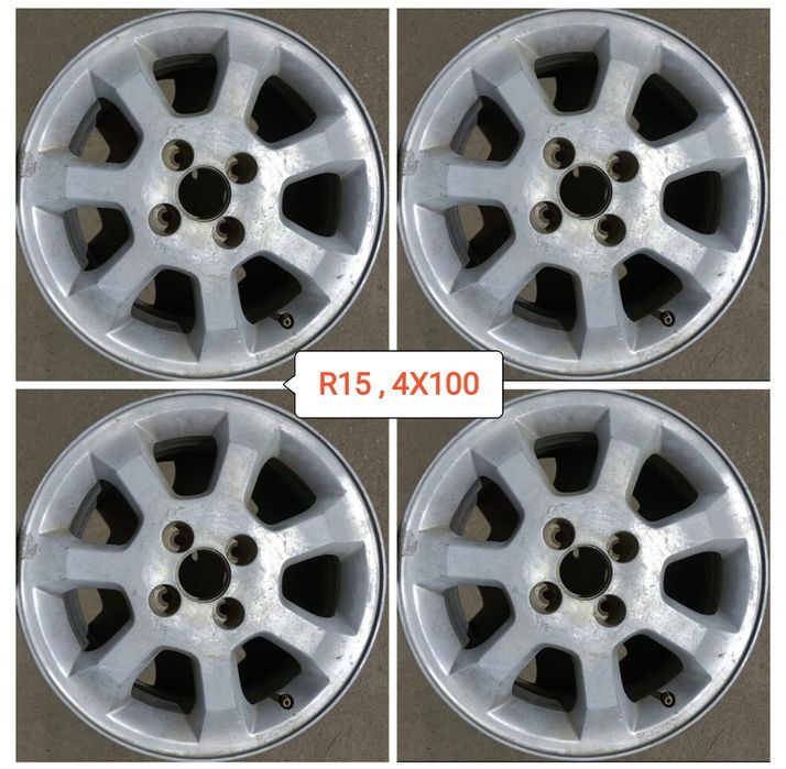 Jante aliaj aluminiu 4X100 PCD 14 și 15 țoli,livrarea avantajoasă !