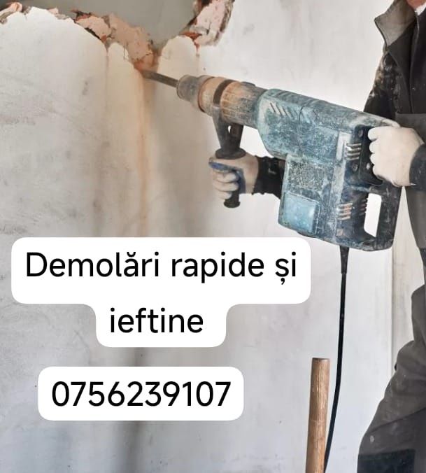 Cărăm moloz, demolăm case, spargem tot și lăsăm curat