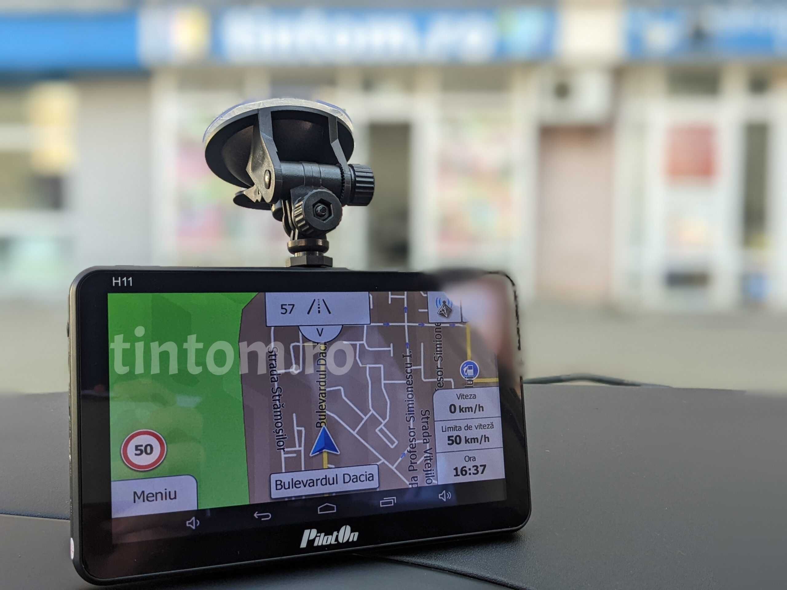 Navigatie GPS PilotOn H11 Android cu Camera + Harta Europa TIR Camion
