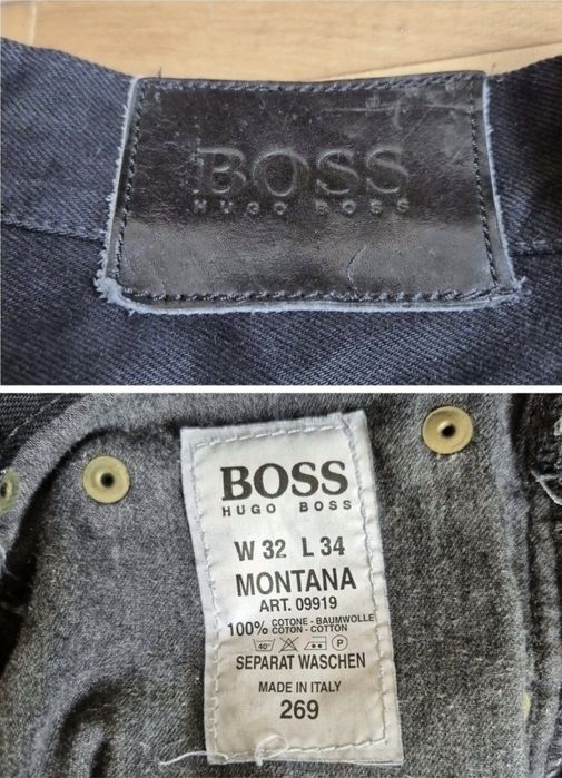 Blugi Hugo Boss, Bărbați, Model Montana, W32 L34, Made in Italy