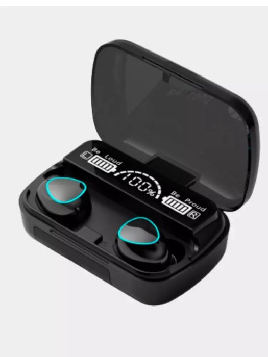 Simsiz quloqchinlar M10 - Quvvatli Power Bank va Ovoz Boshqaruvi