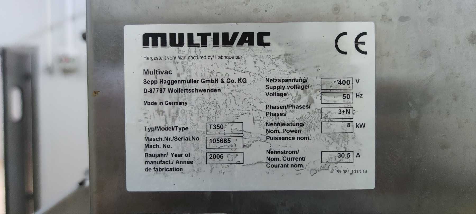 Oпаковъчна машина – опаковане в газова среда Multivac T-350