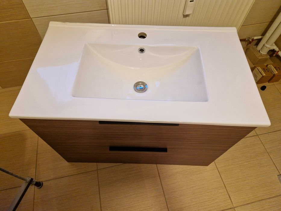 Lavoar cu masca pentru baie 80 cm