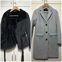 Черно яке и синьо палто