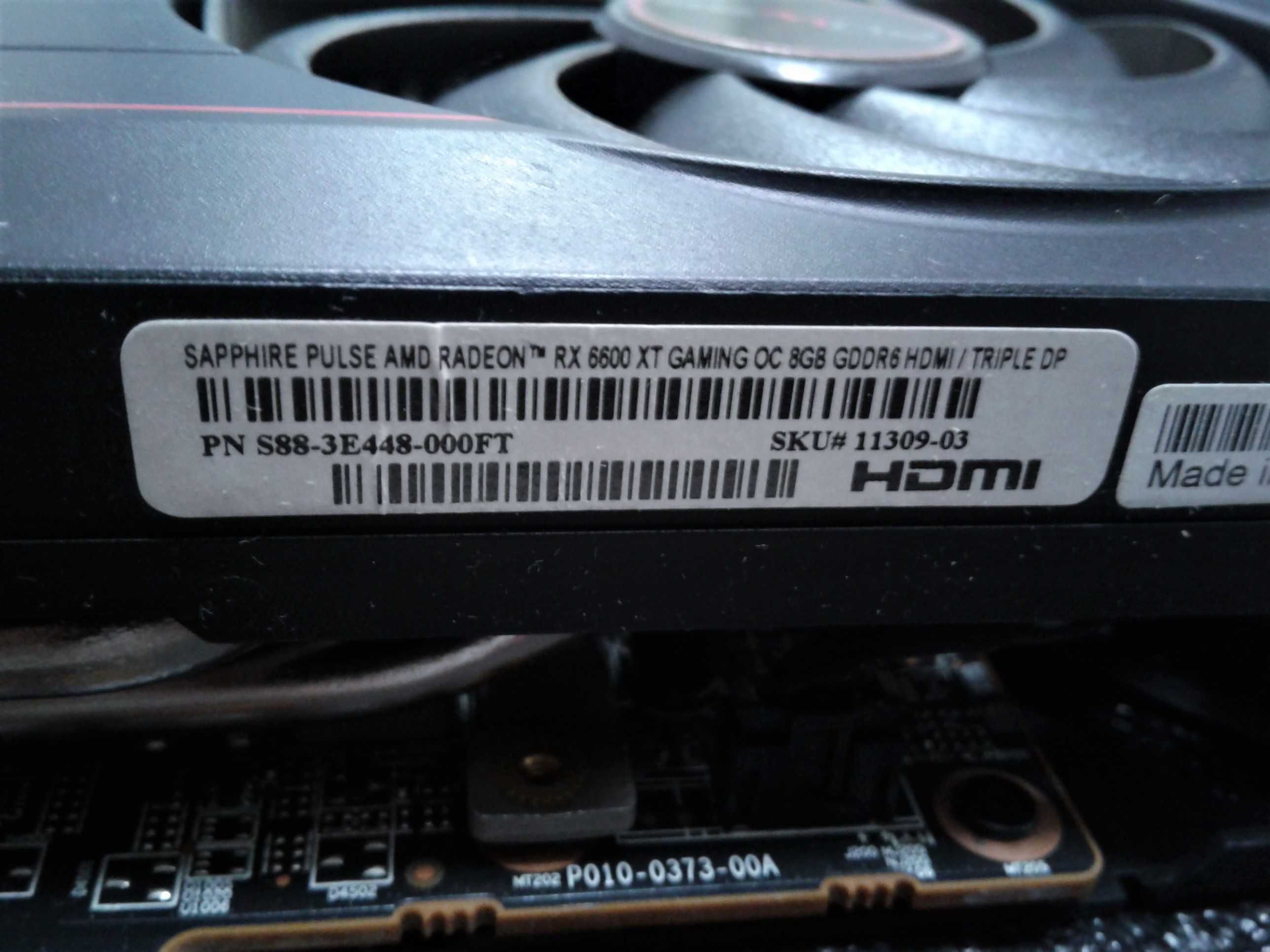Видеокарта Sapphire RX6600XT Pulse Gaming OC