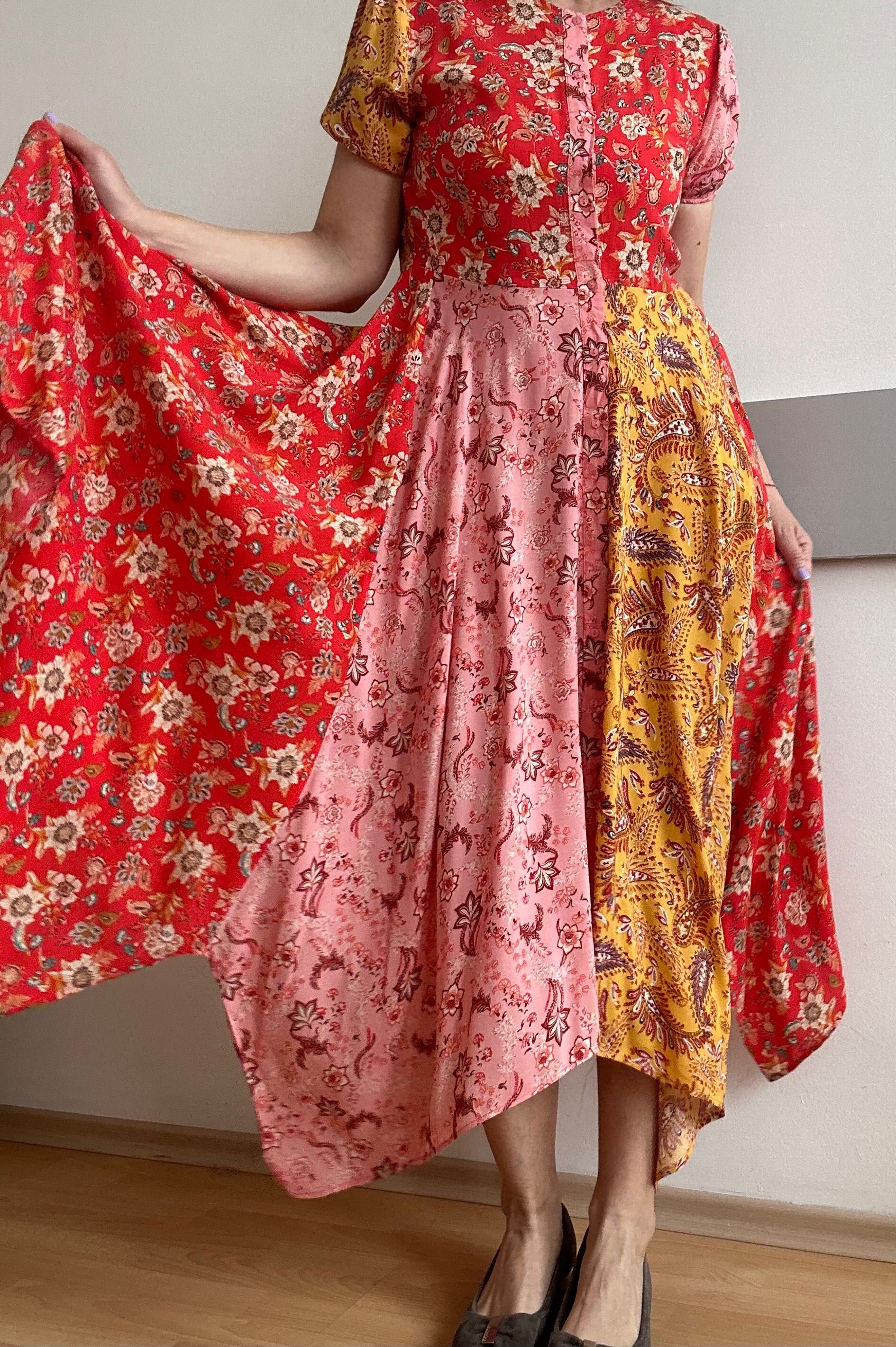 Страхотна асиметрична дълга ракля Zara