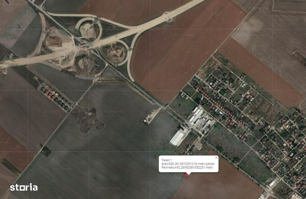 Teren 528 mp DN4 - A0 - Popești Leordeni