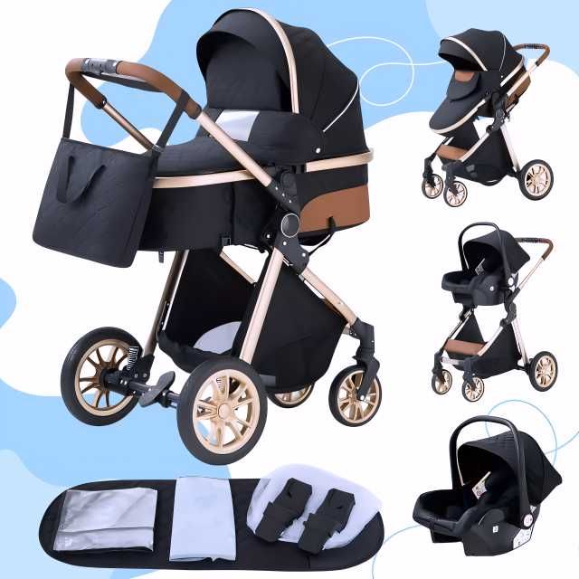 Carucior 3 in 1 NOU BEBE Bebelus Landou Copii Pliabil Smart + CADOU