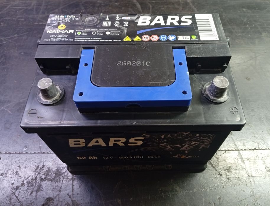 Аккумулятор Bars 62A
