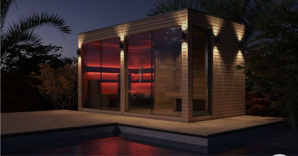 Spa exterior sauna!