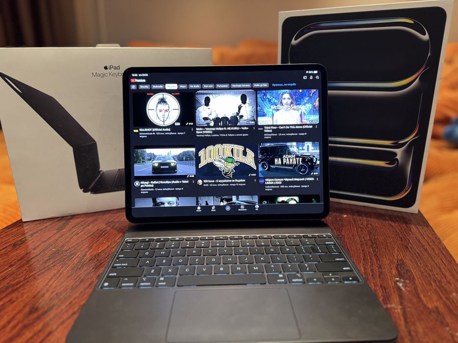 Ipad Pro M4 13" 256GB Cell+ Apple Care+ Magic Keyboard 100% bat