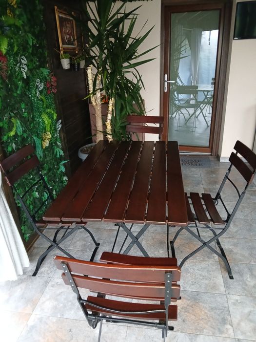 Set masa cu 4 scaune terasa