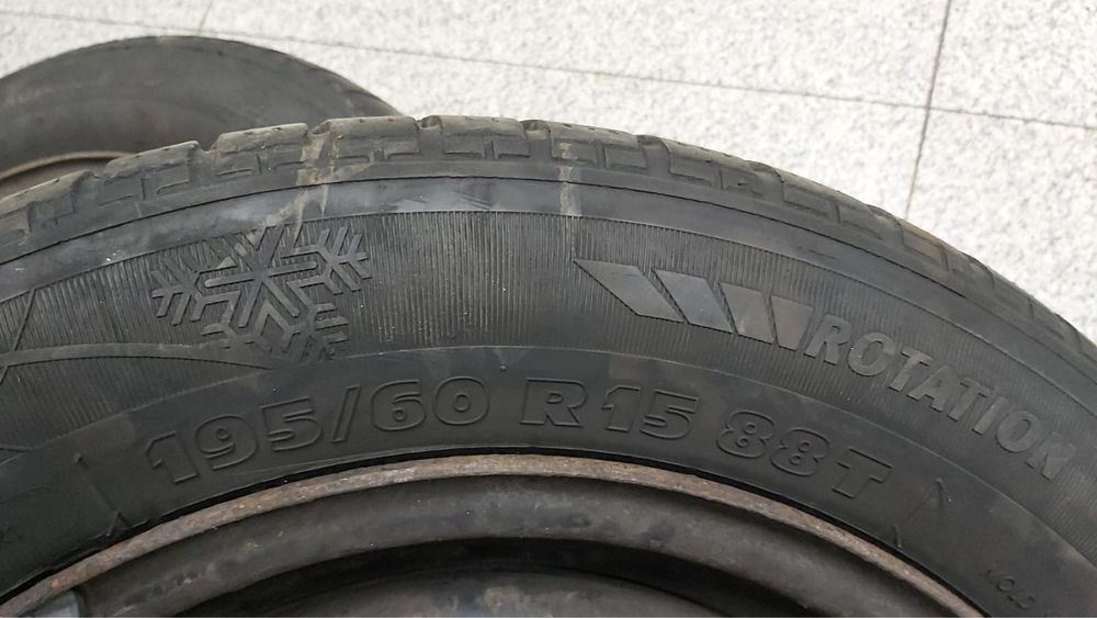 Cauciucuri 195/60/R15 + 4 jante R15