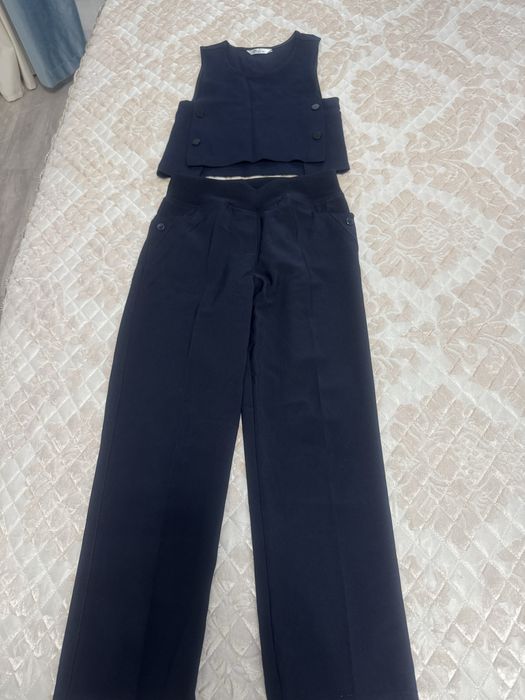 Школьная форма для девочки синего цвета