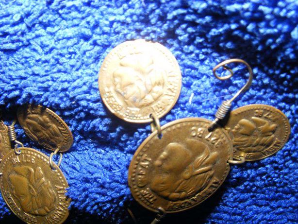 CERCEI tip monede antice,cercel cu moneda antica