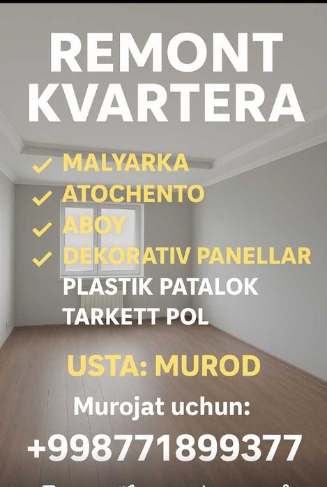 REMONT KVARTERA Malyarka addelka