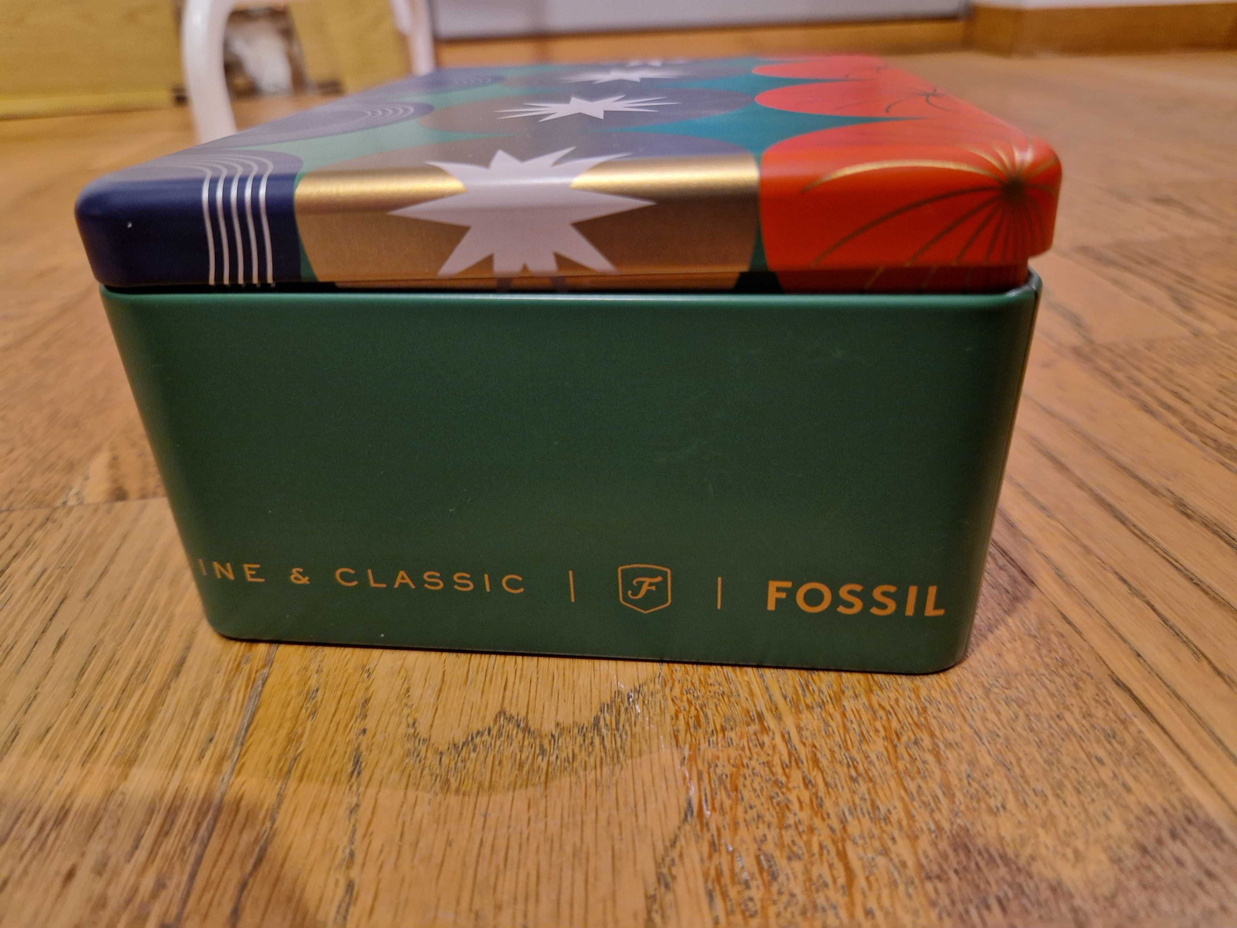 Set Fossil ceas si pandantiv, rose gold, nou