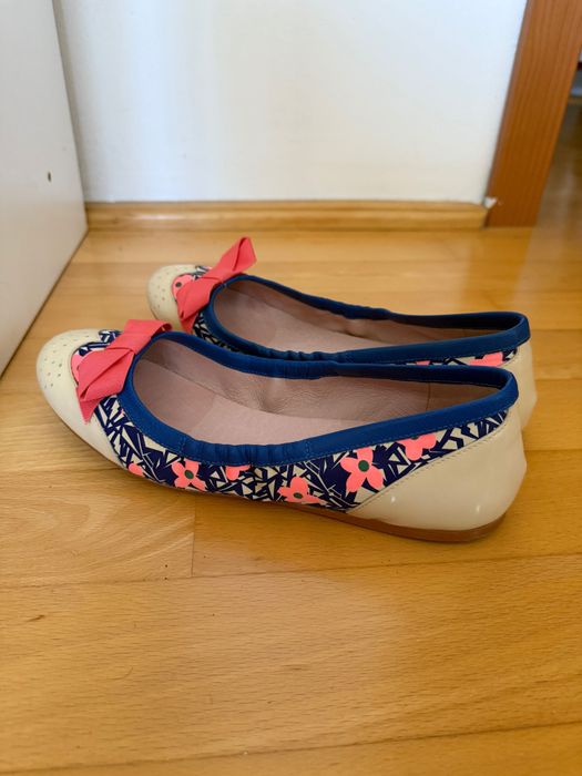 Balerini multicolori de piele