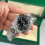 rolex gmt-master silver black dial 3e