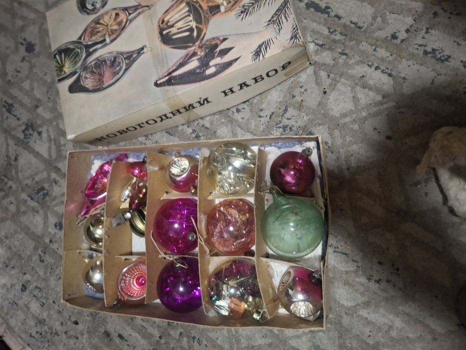 Игрушки ёлочные СССР новые.