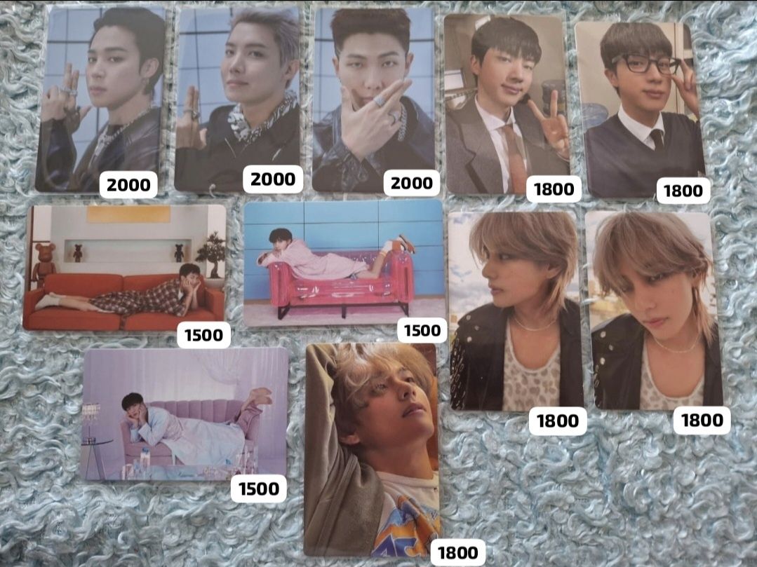 Продам офиц.карты BTS