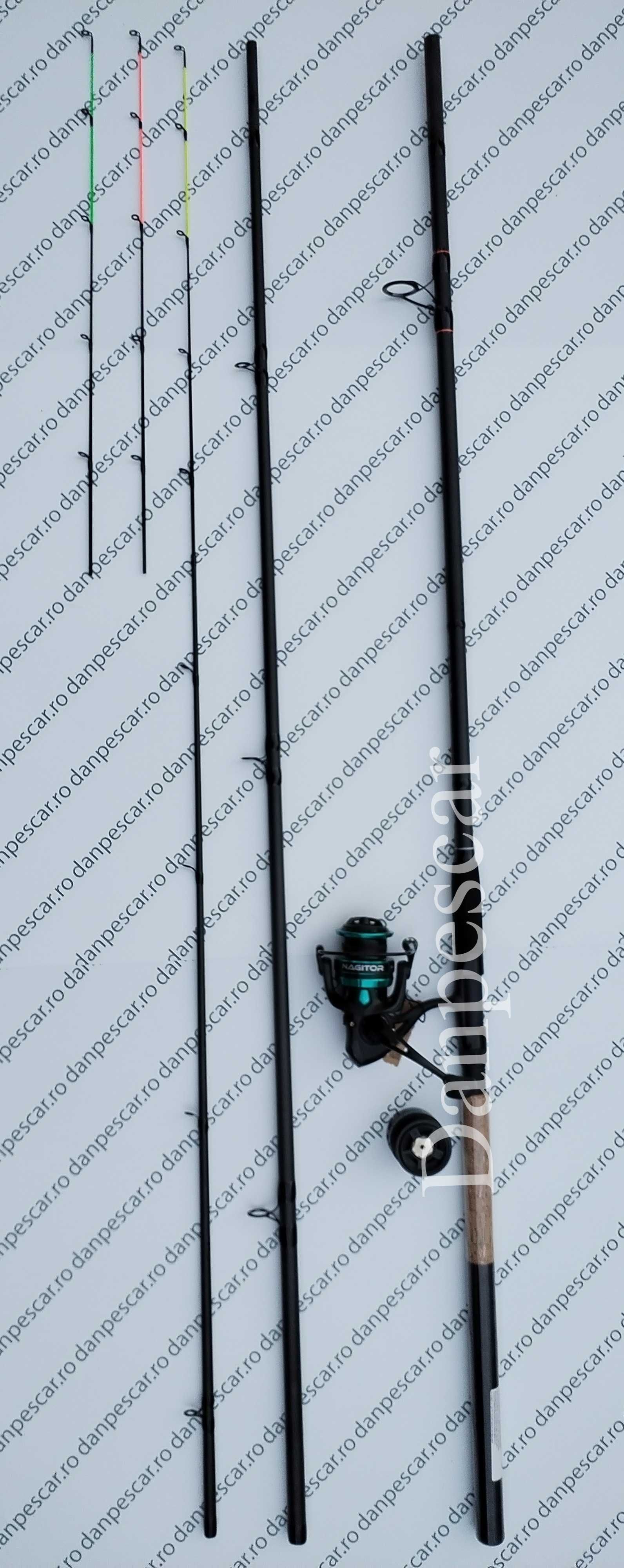 SET FEEDER Eastshark Lanseta SEEKER 3,90m A:180gr cu Mulineta NG4000