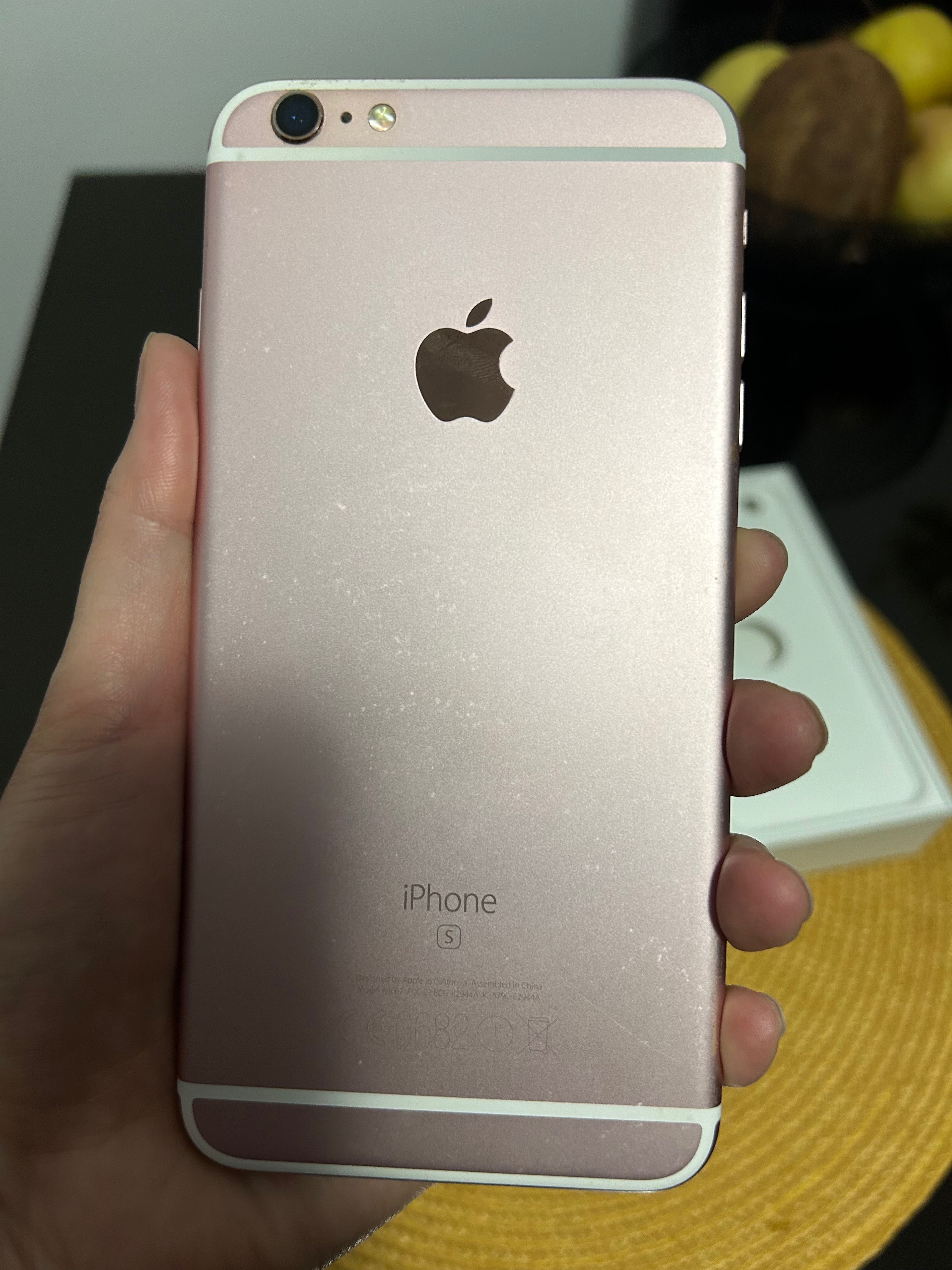 iPhone 6s Plus, Rose Gold, 64 GB, 100% baterie