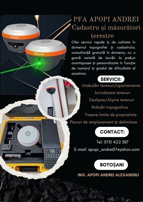 Cadastru si măsurători terestre
