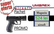 Pistol - pachet 524 lei UMAREX Walther P99 CO2 DAO airsoft