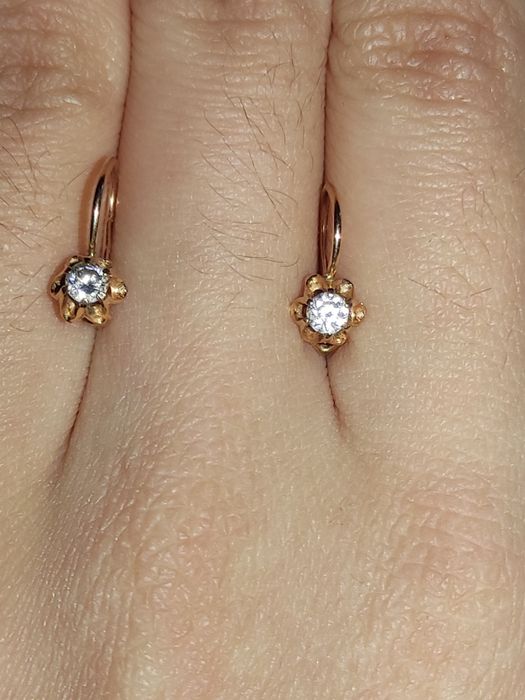 Серошки золото, проба 585