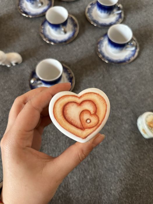 2 cutii accesorii, portelan