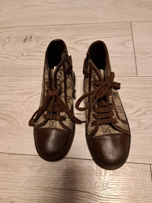 Ghete piele gucci originale maro marimea 31 cu 19.5 cm