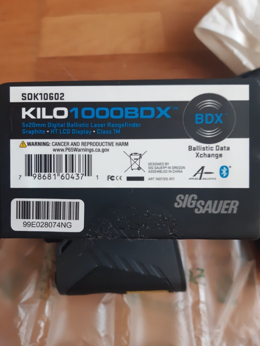 Дальномер Sig Sauer 1000BDX 5*20.с баллистич. калькул .привезен из США