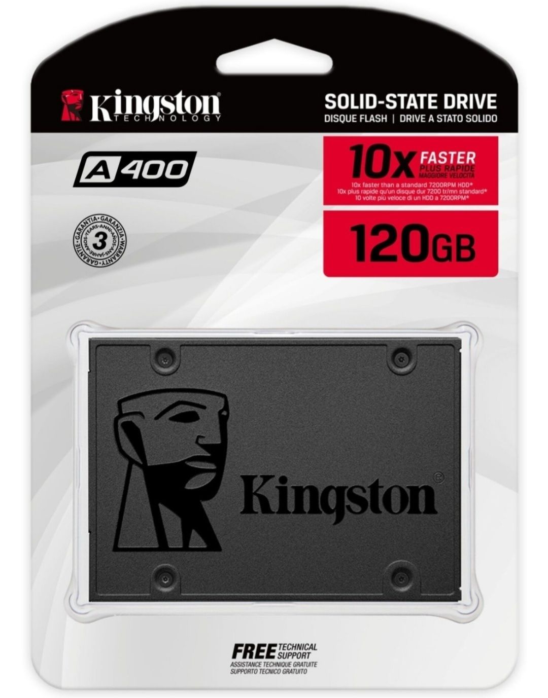 SSD новый, 120гб Kingston