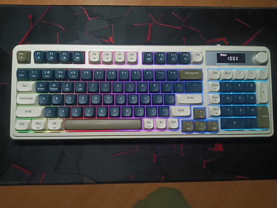 Игровая беспроводная клавиатура AULA S99 Pro. Три режима подключения.