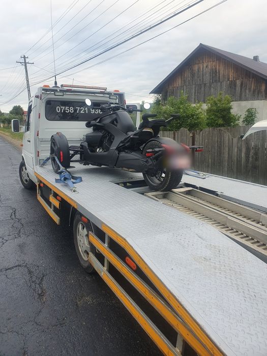 Tractari asistență rutieră transport auto platforma super preț 24H