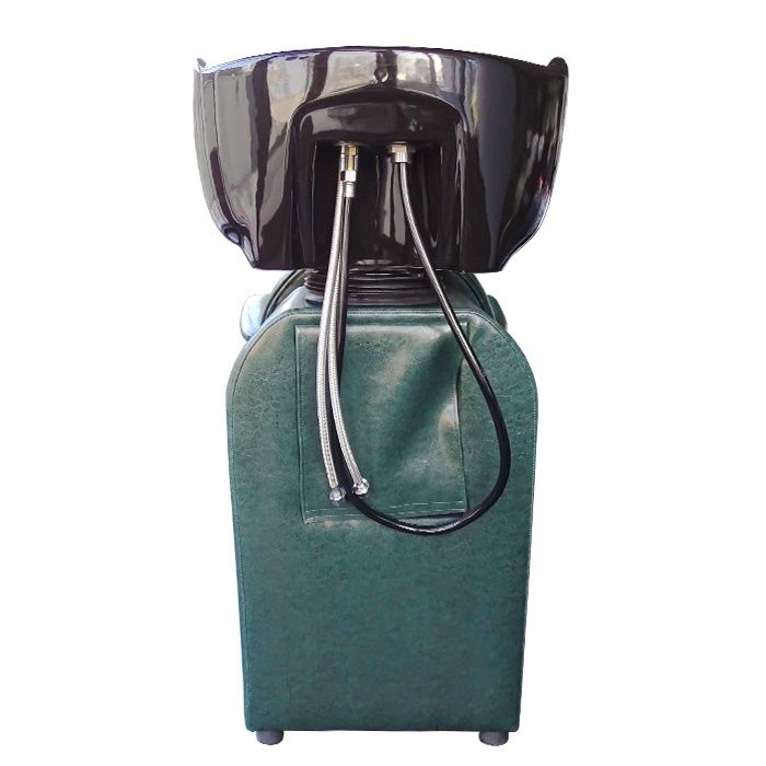 Фризьорски комплект Petrol Green - измивна колона и фризьорски стол